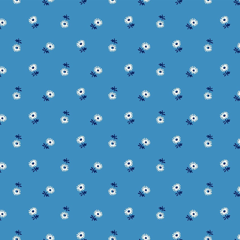 Liberty Art Fabrics Blue Sunshine Daisy Lasenby Quilting Cotton - Joann Fabrics