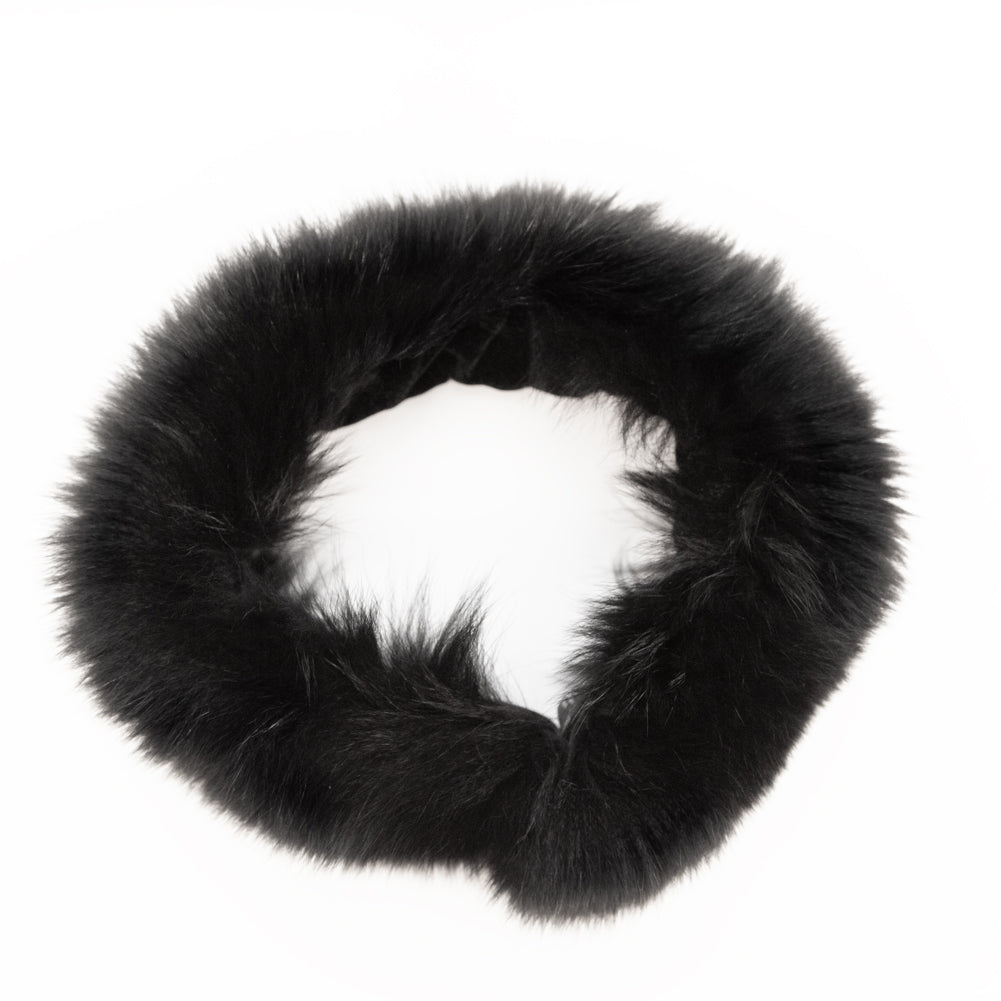 Black Fox Fur Headband or Scarf with VELCRO&reg; Closure - Joann Fabrics