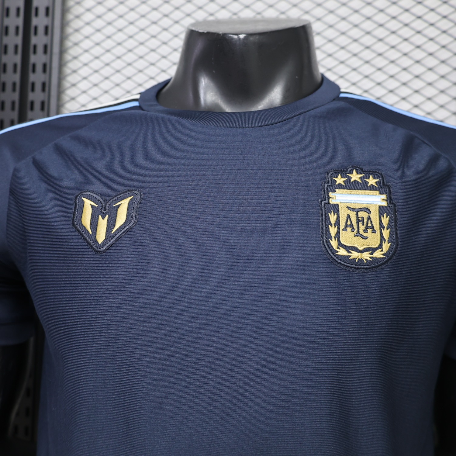 Argentina 2026 Messi Tribute Navy Blue Retro Style Casual Jersey - Player Version - UnitedFutballJersey