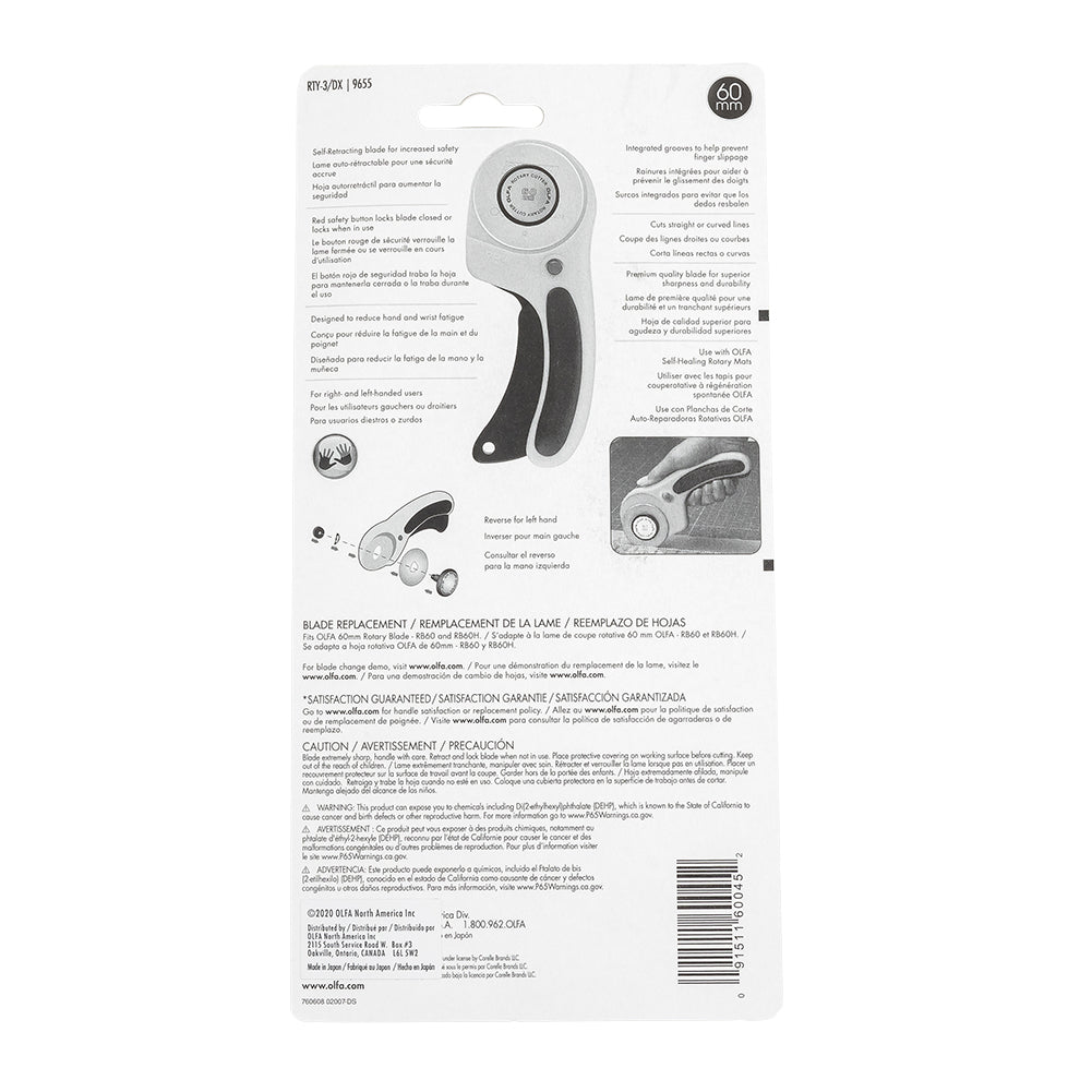 Olfa 60mm Ergonomic Rotary Cutter - Joann Fabrics
