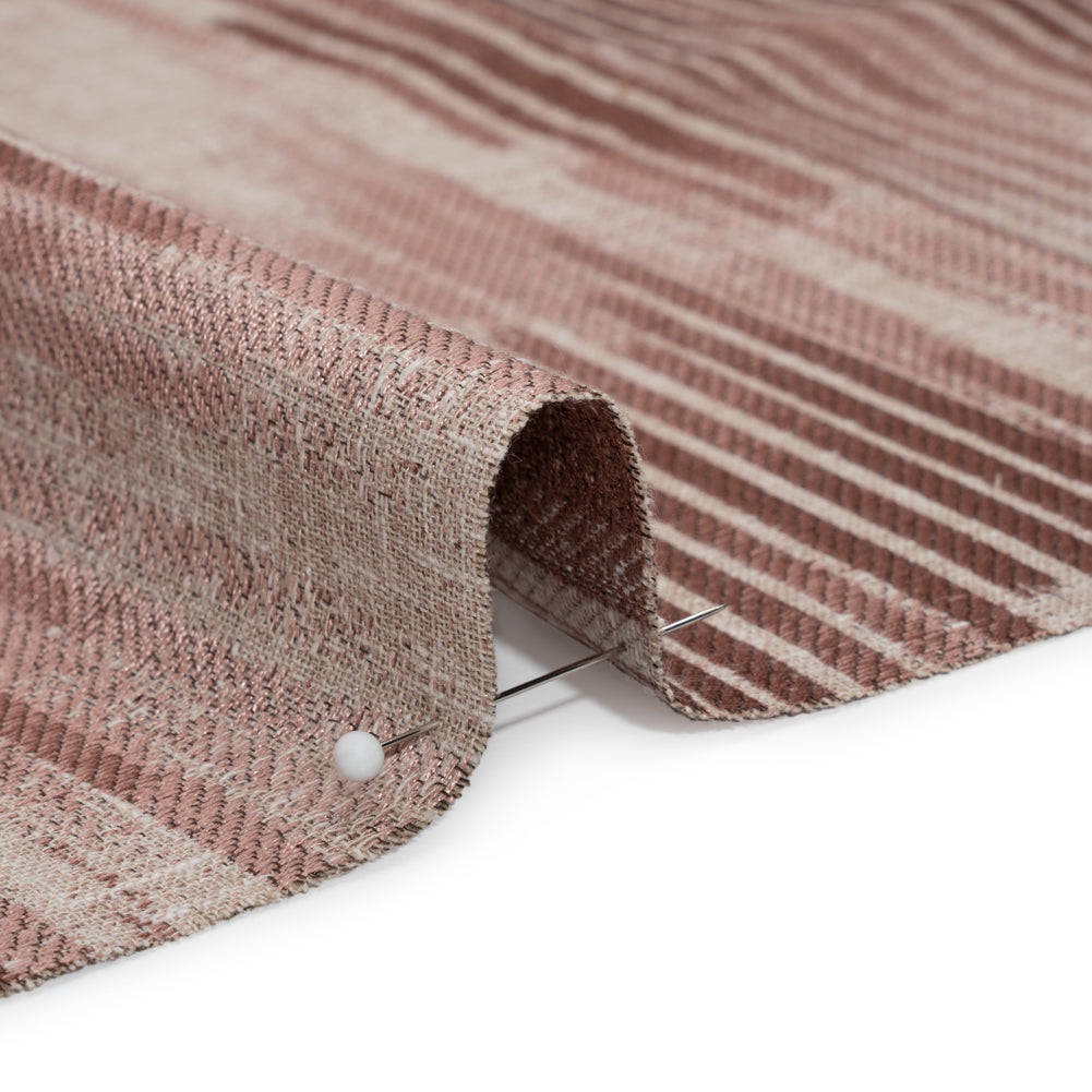 Drapery Jacquard - Mulberry Ikat Stripes - British Imported - Joann Fabrics