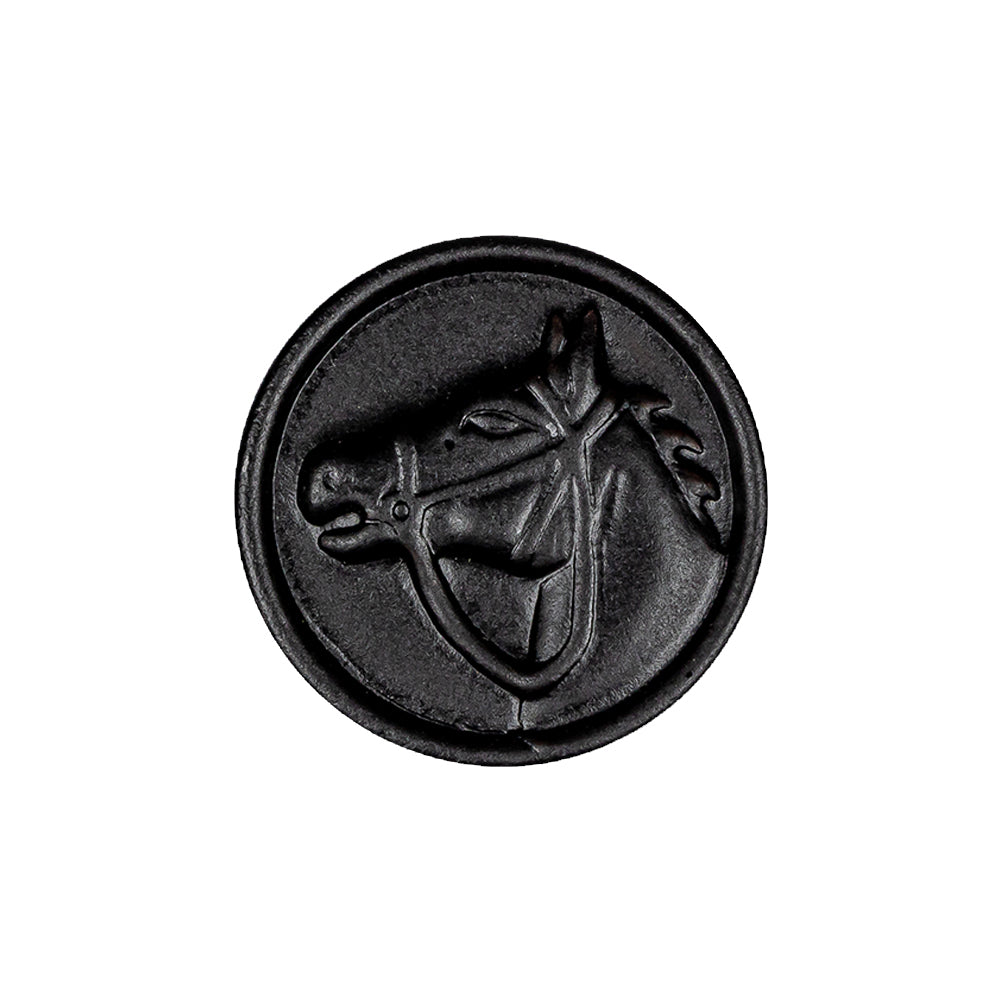Black Leather Button - 36L/23mm - Joann Fabrics