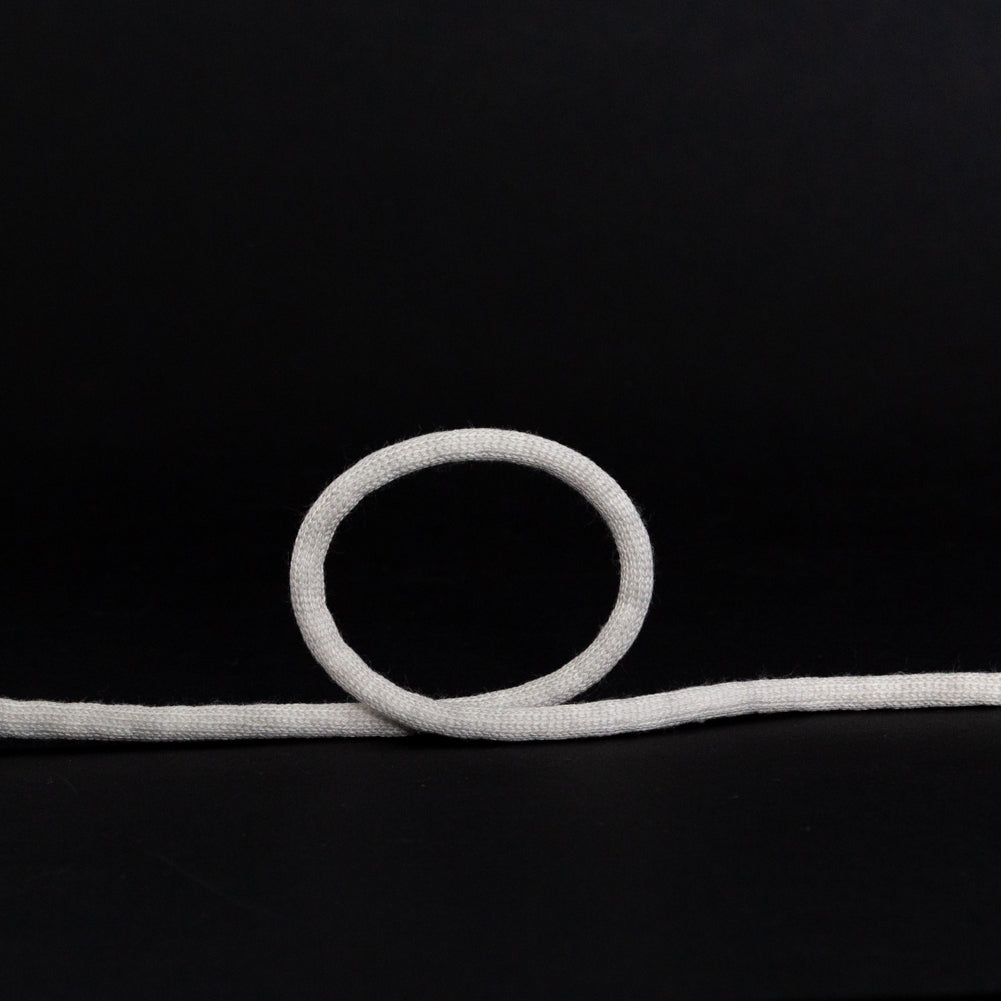 Italian Light Gray Wool Drawstring Trimming - 0.25