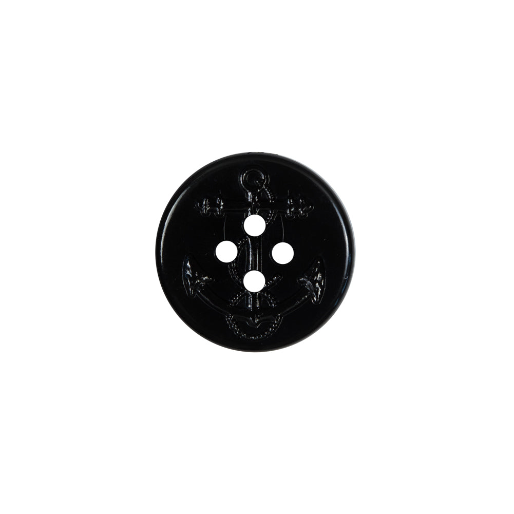 Black Plastic Anchor 4-Hole Button - 24L/15mm - Joann Fabrics