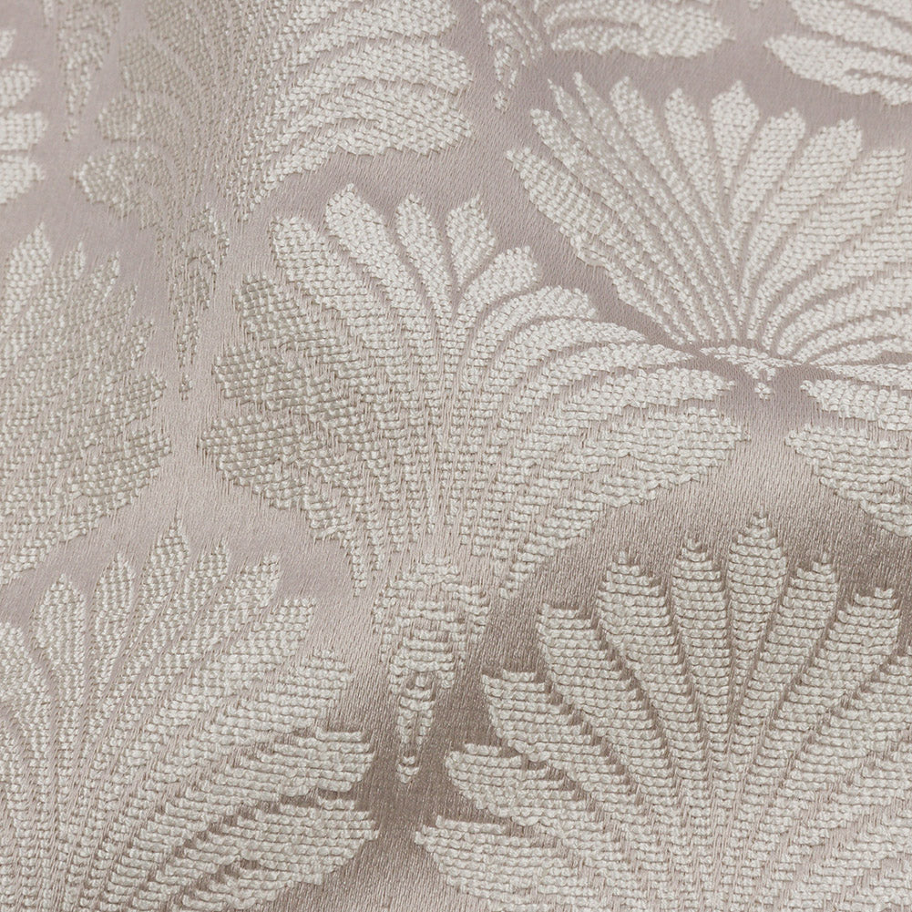 Drapery Jacquard - Dove Palm Fans - British Imported - Joann Fabrics