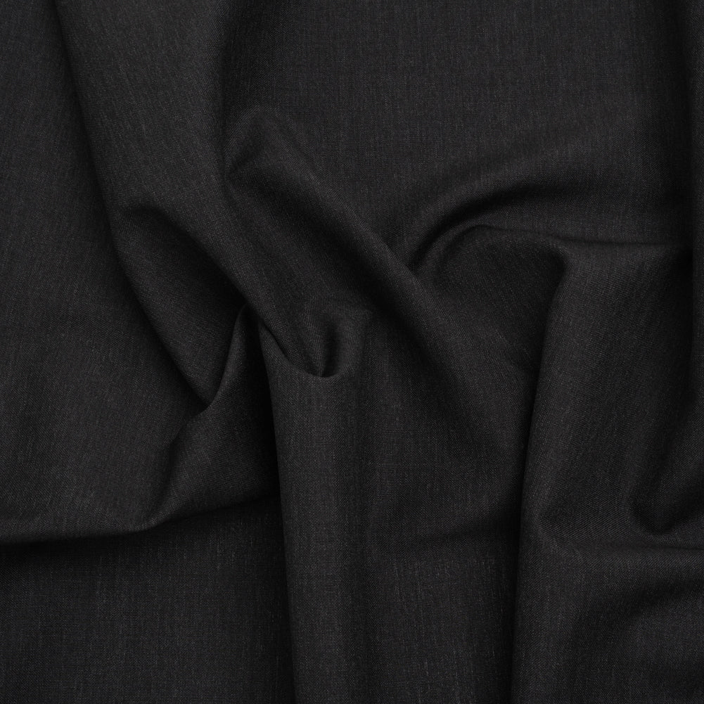 Wool and Mohair Suiting by Alexander McQueen - Heathered Charcoal - Designer Deadstock - Joann Fabrics