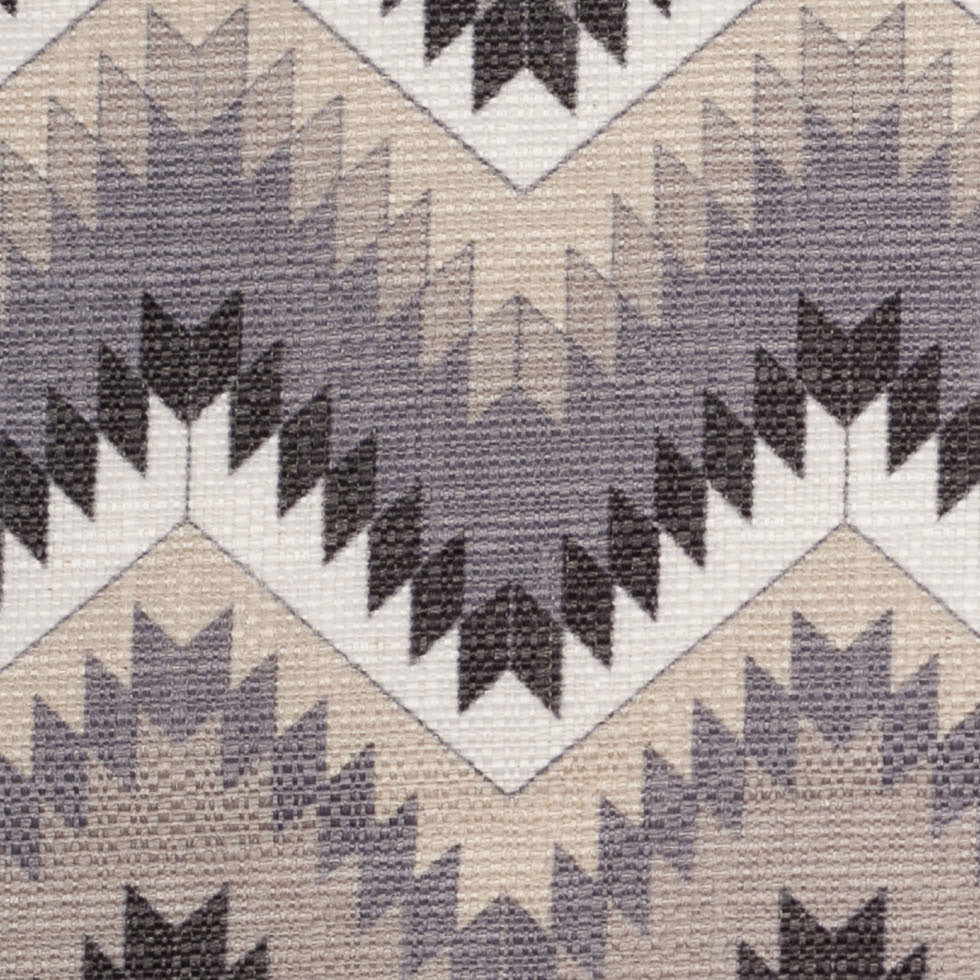Spanish Navy/Beige Geometric Poly/Cotton Canvas - Joann Fabrics