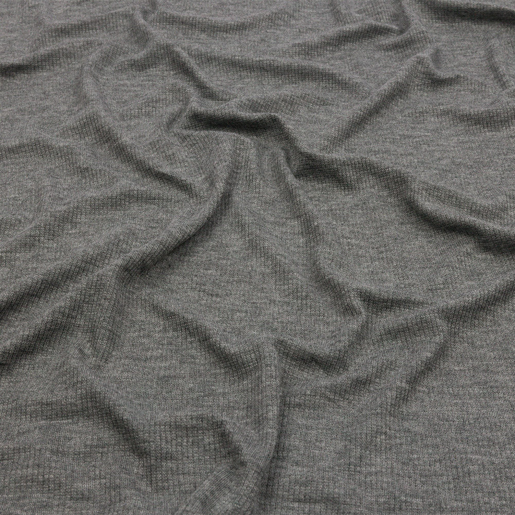 Heathered Gray Stretch Rayon 2x2 Rib Knit - Joann Fabrics