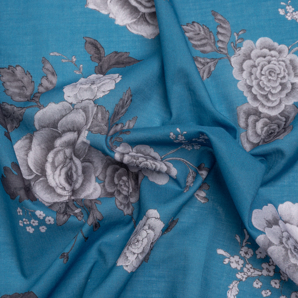 Mood Exclusive Blue Gardener's Gift Cotton Voile - Joann Fabrics