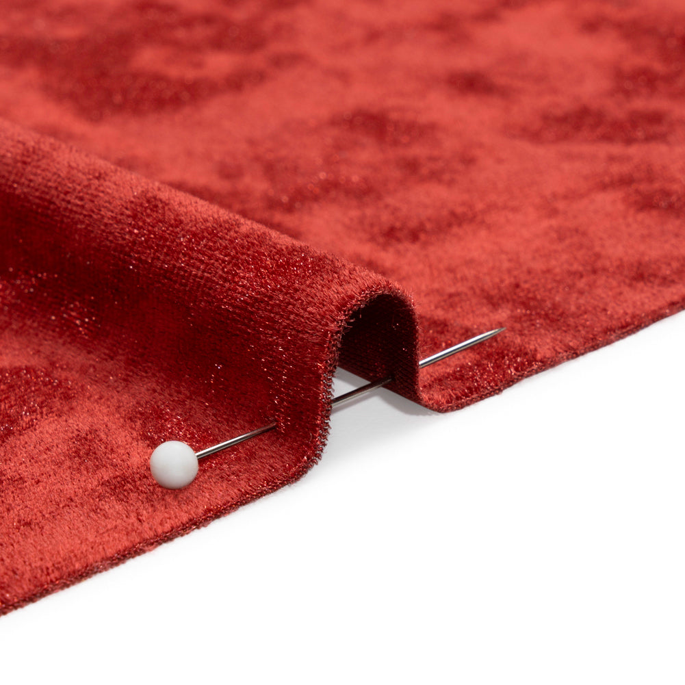 Crushed Velour - Brick Red - Auguste Collection - Joann Fabrics