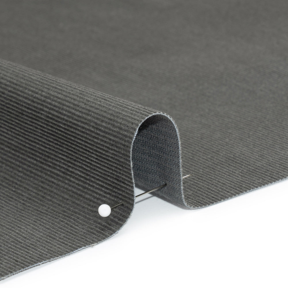 Coolmax Poly Cotton Corduroy, Moisture Wicking - Gray Cobble - Deadstock - Joann Fabrics