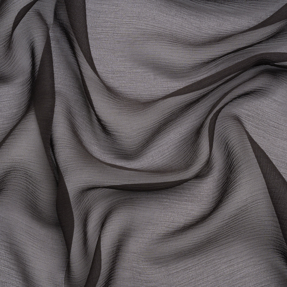 Crinkled Silk Chiffon - Deep Charcoal - Premium Collection - Joann Fabrics
