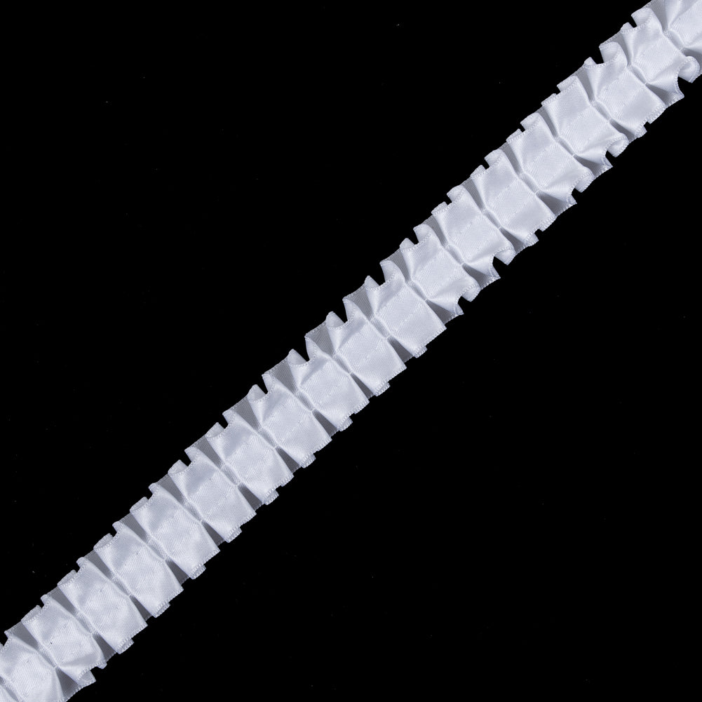 Italian White Box Pleated Trimming - 1