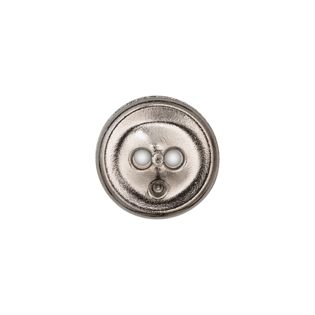 Italian Silver 2-Hole Crest Button - 24L/15mm - Joann Fabrics