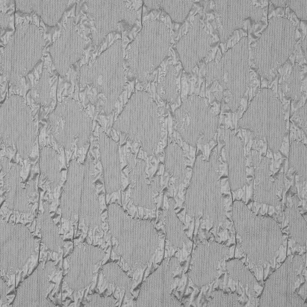 Metallic Silver/Blanc de Blanc Abstract Polyester Brocade/Jacquard - Joann Fabrics