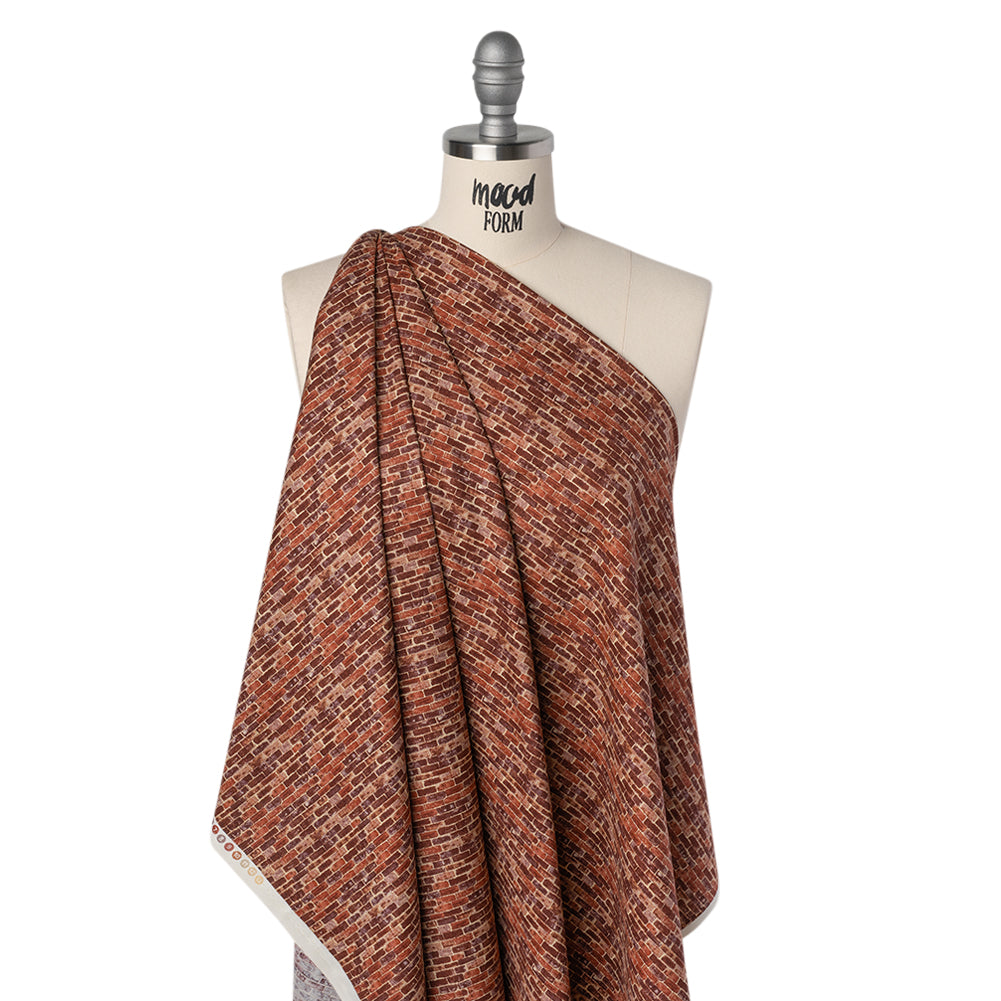 Printed Quilting Cotton by Northcott Studio - Rust Red Brick - Naturescapes Collection - Joann Fabrics
