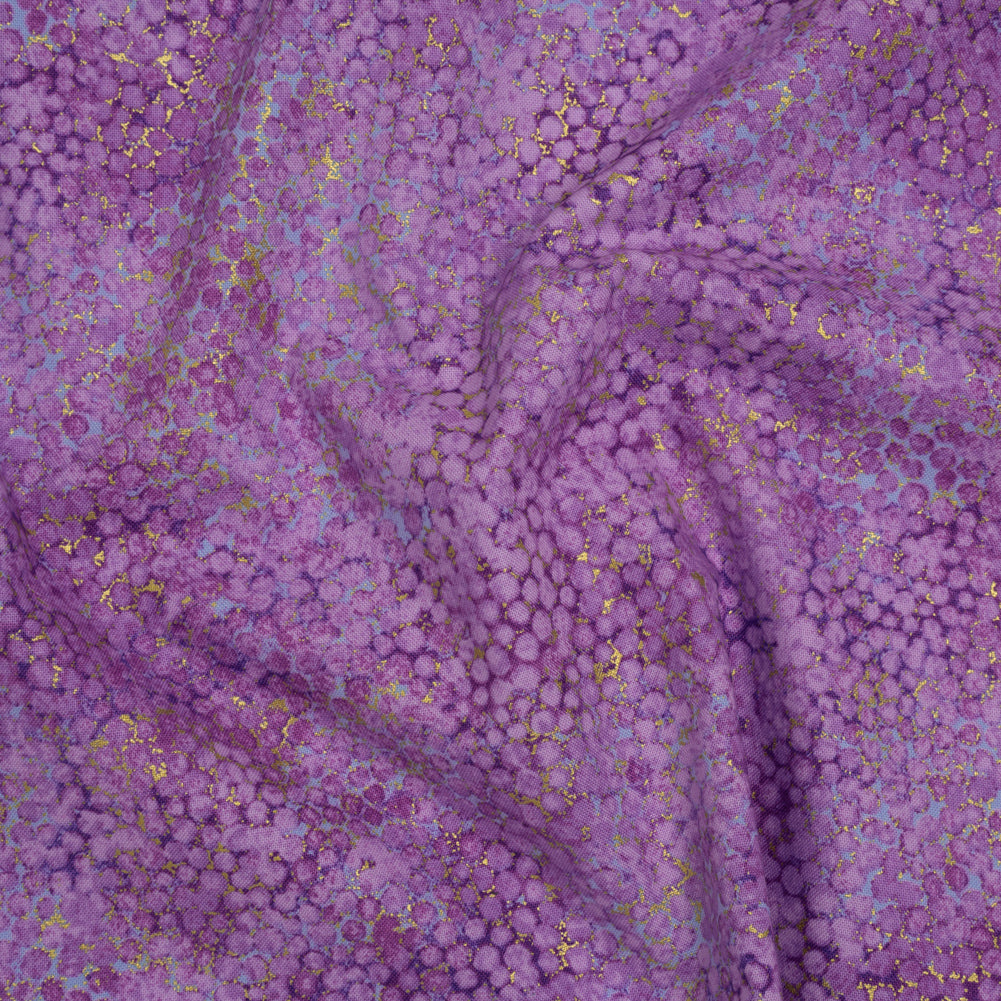 Metallic Printed Quilting Cotton by Northcott - Pansy Pebbles - Shimmer Collection - Joann Fabrics