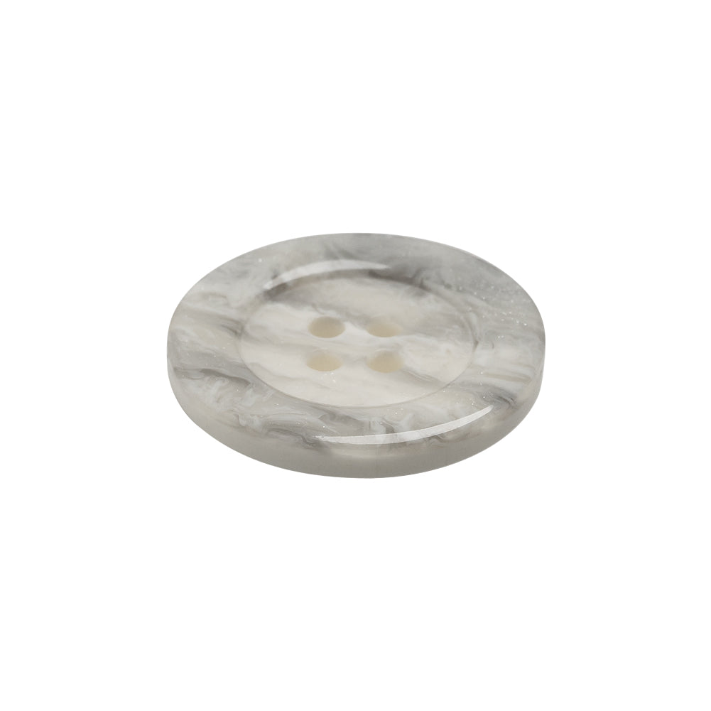 White Marbleized Plastic Button - 36L/23mm - Joann Fabrics