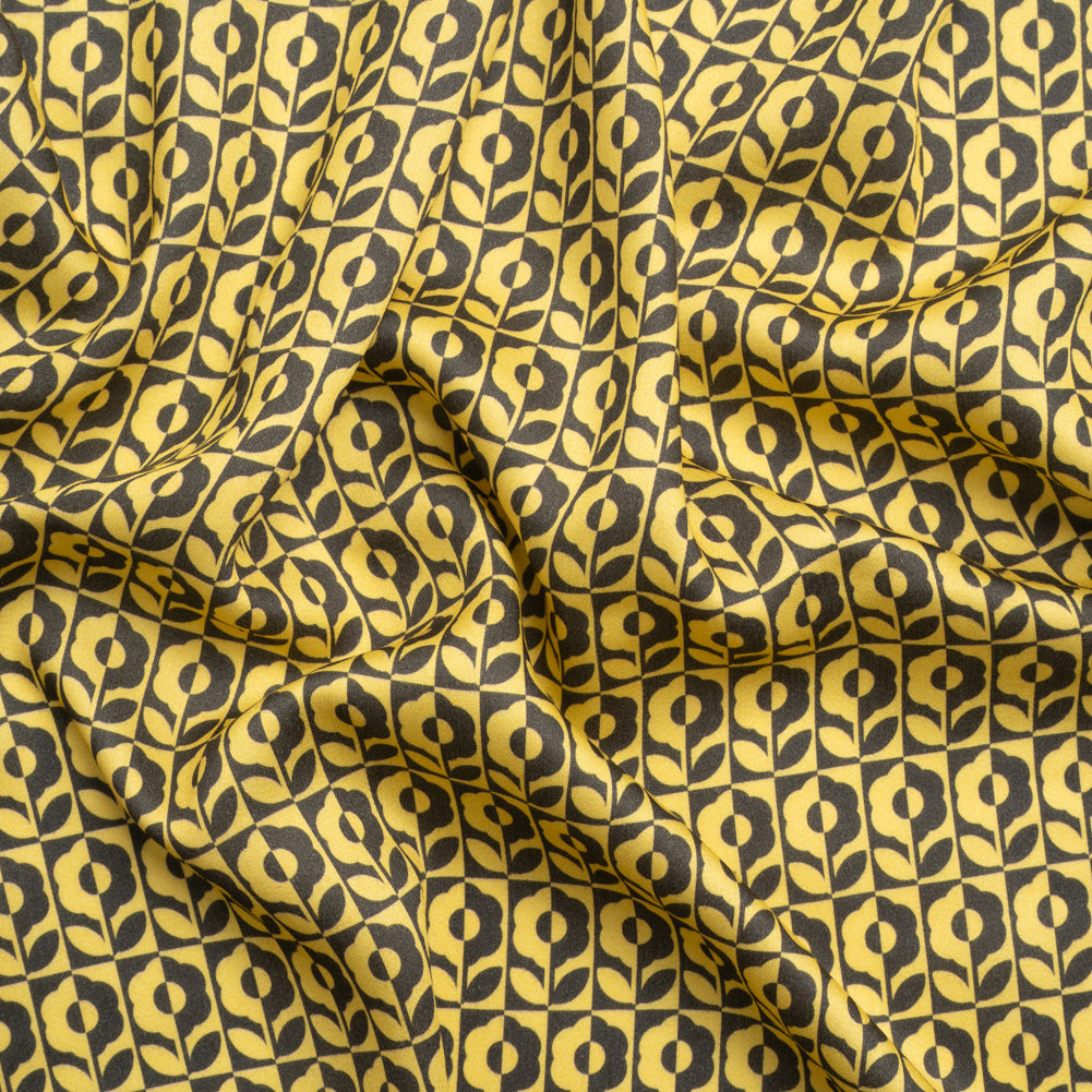 Mood Exclusive Yellow Build Me Up Rayon Challis - Joann Fabrics