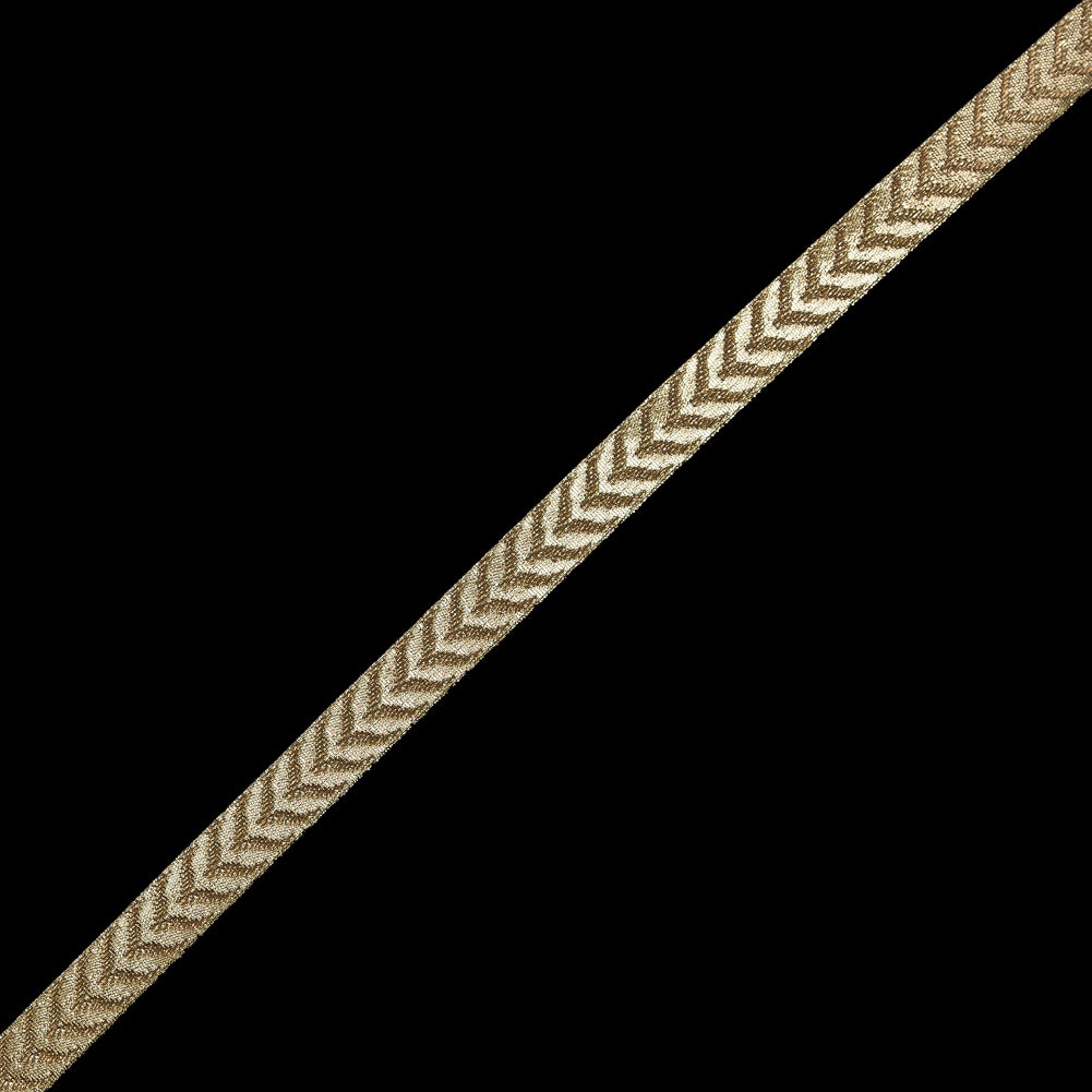 Metallic Gold Jacquard Ribbon - 0.5