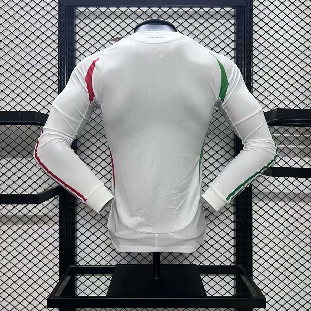 2024-2025 Player Version Italy Away Long Sleeve Football Shirt 1:1 Thai Quality