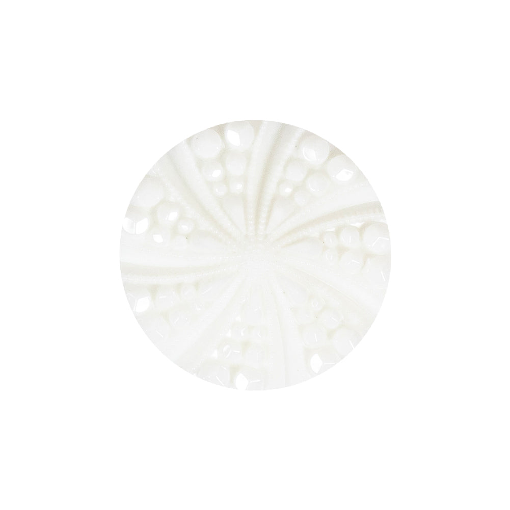 White Bevel Cut Shank Back Plastic Button - 36L/23mm - Joann Fabrics