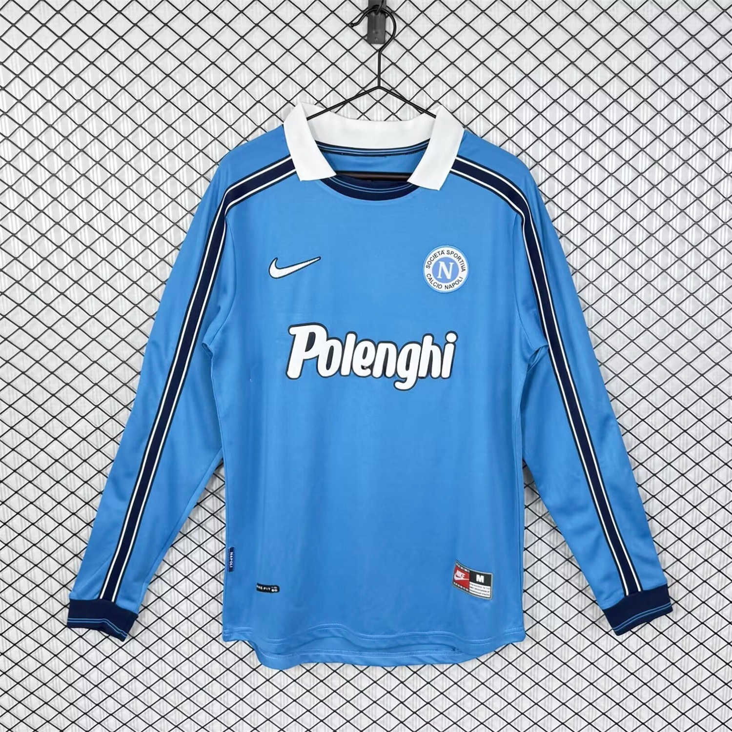 Retro Napoli 1998-99 Home Long Sleeves Blue Jersey - UnitedFutballJersey