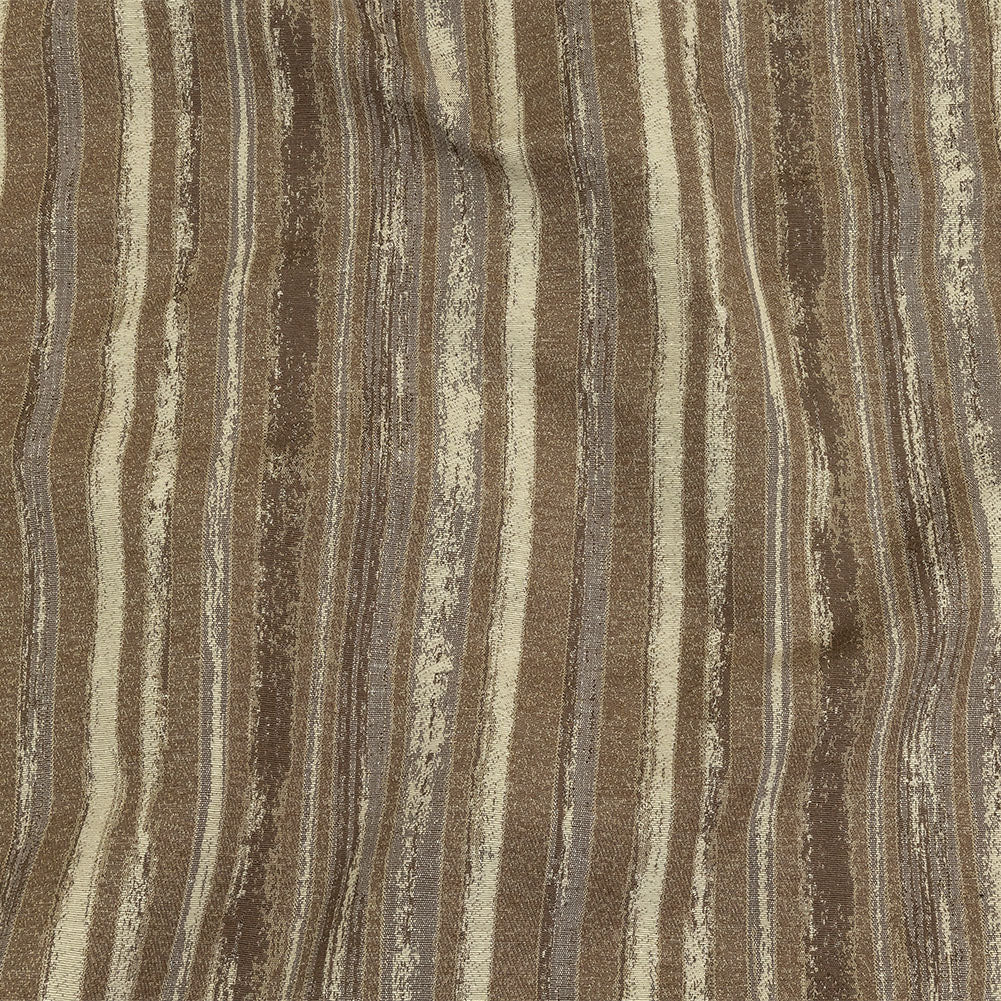Desert Taupe, Pumice Stone and Gray Painterly Stripes Blended Cotton Jacquard - Joann Fabrics