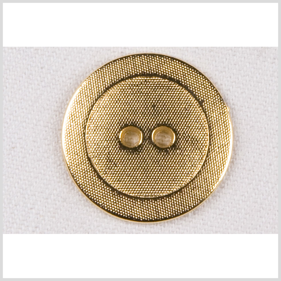 Metal 2-Hole Button - 36L/23mm - Gold Little Divots Textured - Joann Fabrics
