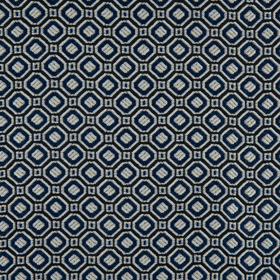 Strong Blue/Silver Geometric Jacquard - Joann Fabrics