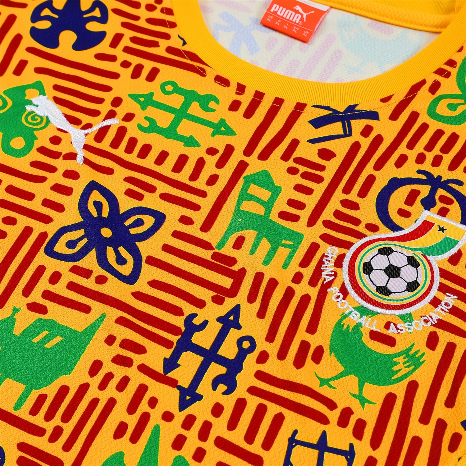 Ghana 2026 Vest Training Set - Yellow Vest and Shorts - UnitedFutballJersey