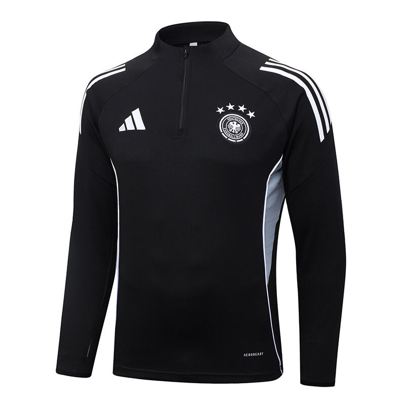 2025/2026 Germany Half-Pull Training Suit Black Jersey Set
