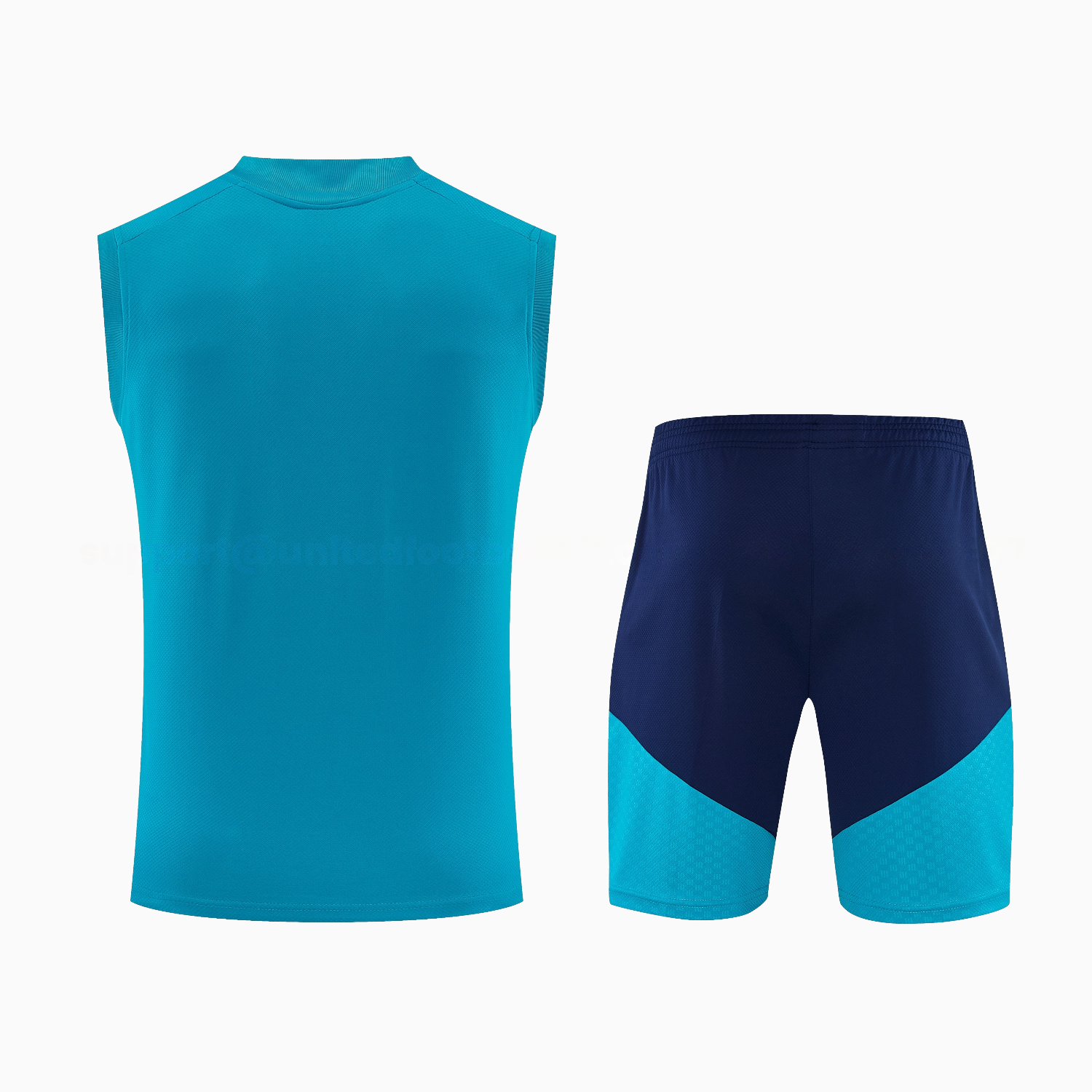 Spain 2026 Vest Training Set - Light Blue Top & Dark Blue Pants - UnitedFutballJersey