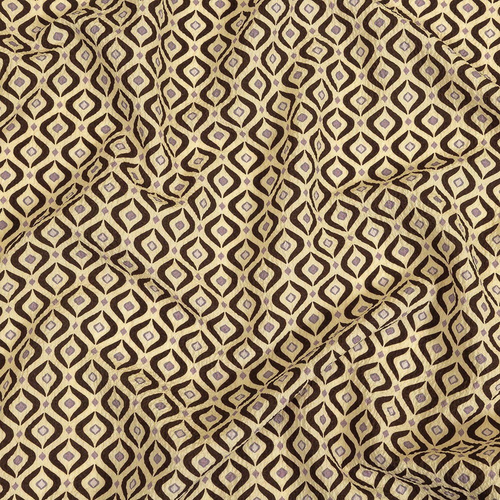 Mood Exclusive Coffee Mid Mod Mood Stretch Polyester Seersucker - Joann Fabrics