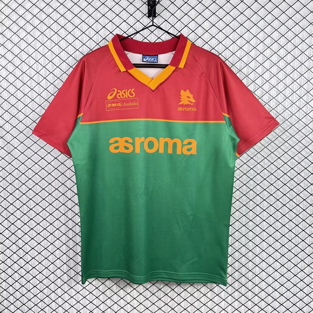 Retro Roma 1995-96 Pre-Match Training Jersey - UnitedFutballJersey