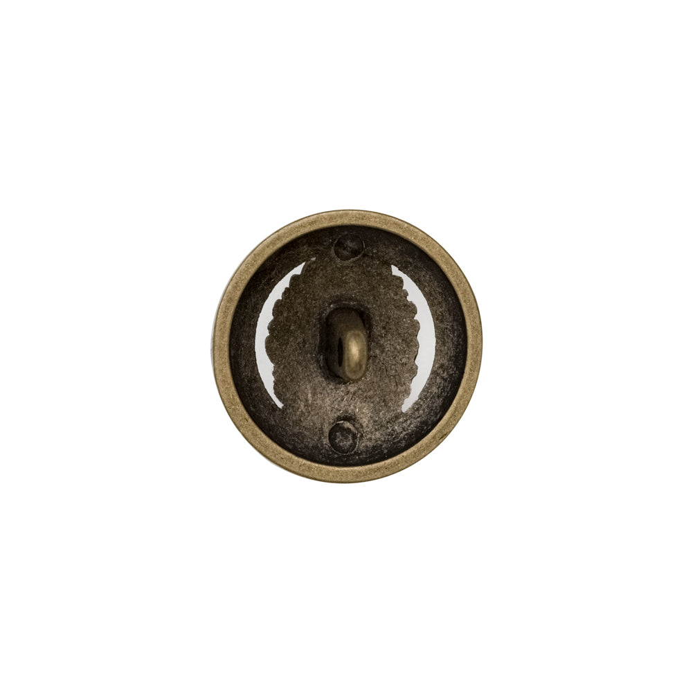 Italian Antique Gold Metal Crest Shank Button - 24L/15mm - Joann Fabrics