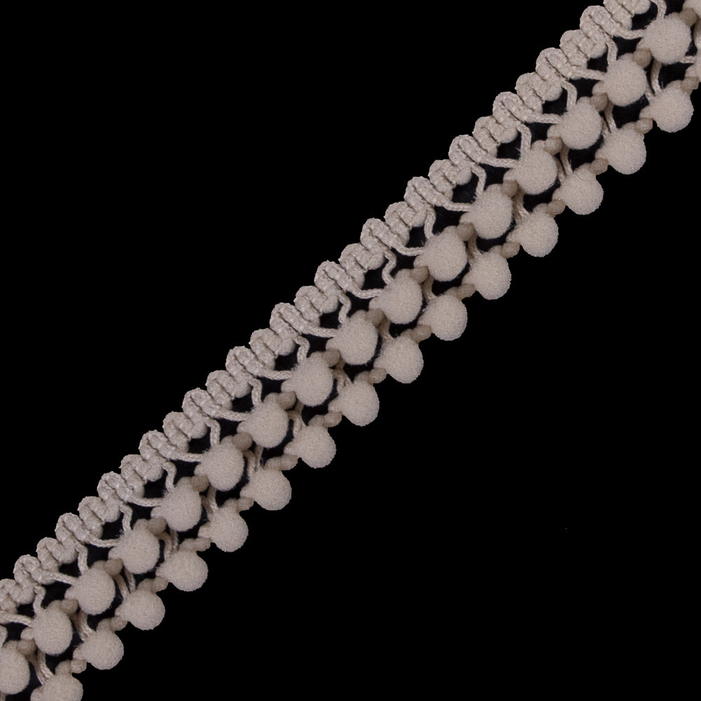 European Light Beige Two Row Mini Pom Pom Trim - Joann Fabrics