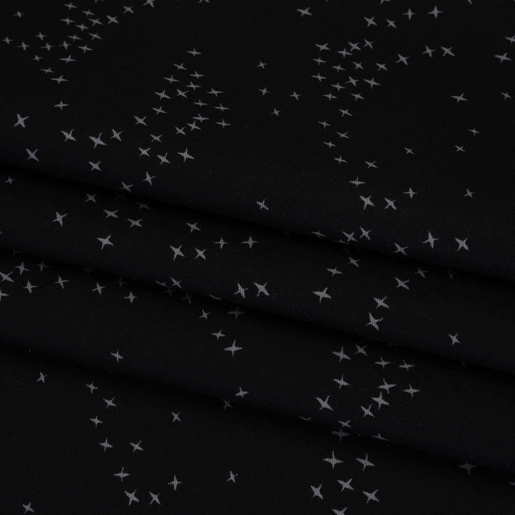 Printed Quilting Cotton by Ghazal Razavi for FIGO Studio - Black Birds - Seasons Basics Collection - Joann Fabrics