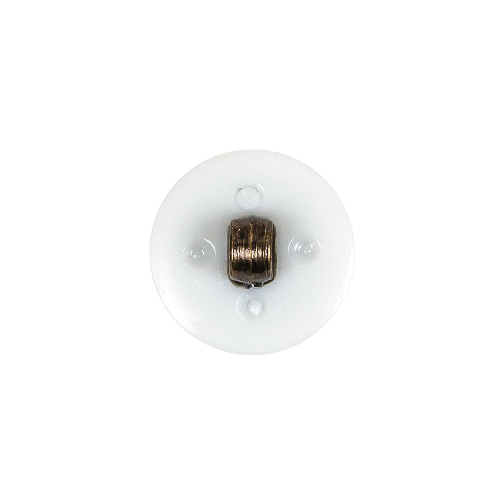 Italian White and Antique Bronze Plus Sign Plastic Shank Back Button - 25L/16mm - Joann Fabrics