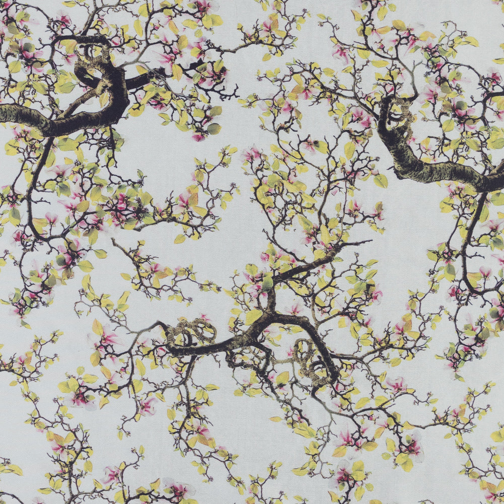 Mood Exclusive White Wistful Blooms Mikado - Joann Fabrics