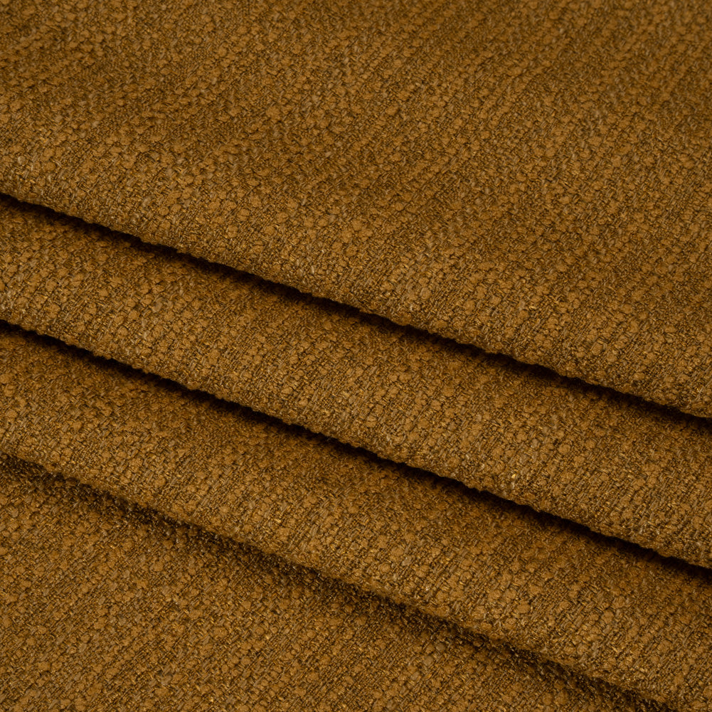 Textured Recycled Polyester Woven - Tumeric Boucle Stripes - British Imported - Joann Fabrics