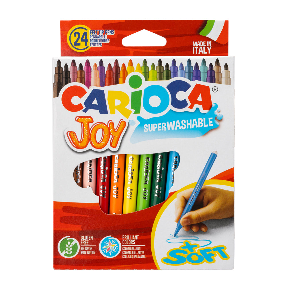 Carioca Joy Superwashable Felt Tip Marker Pens - 24pc - Joann Fabrics