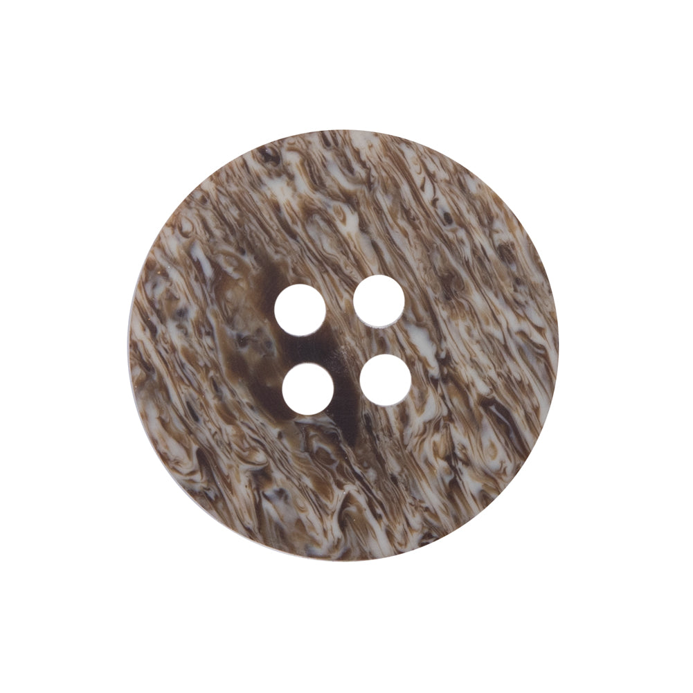 Beige and Brown Plastic 4-Hole Button - 40L/25.5mm - Joann Fabrics