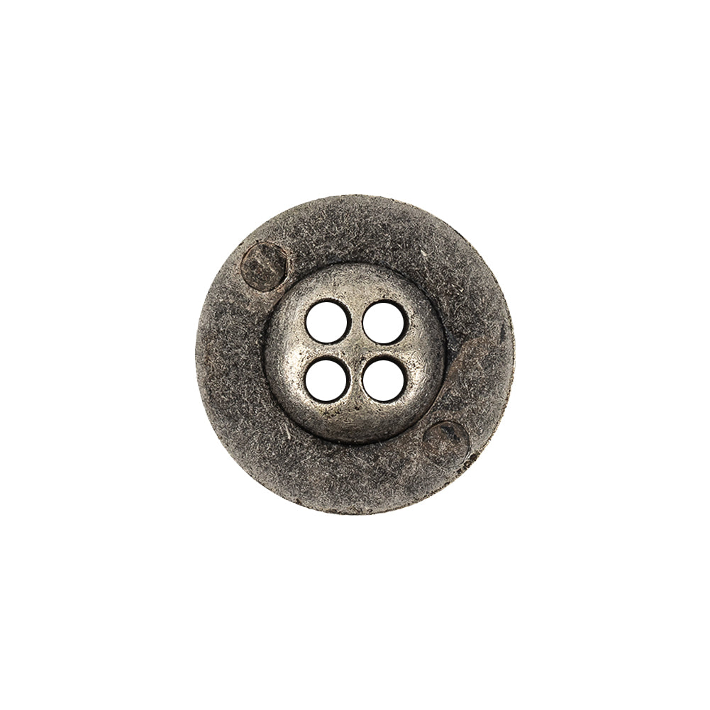 Italian Silver Floral Metal Button - 30L/19mm - Joann Fabrics