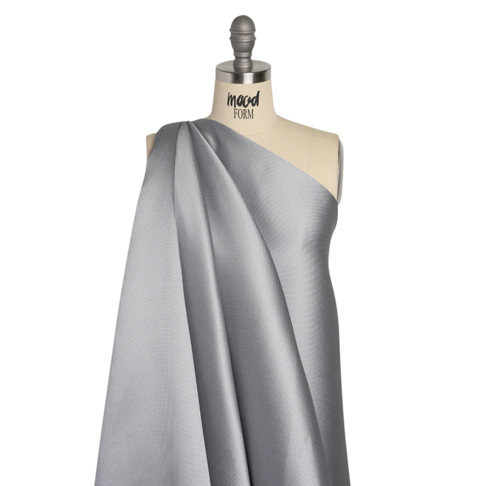 Polyester and Silk Mikado Pique Made in Italy - Gray Dawn - Premium Collection - Joann Fabrics