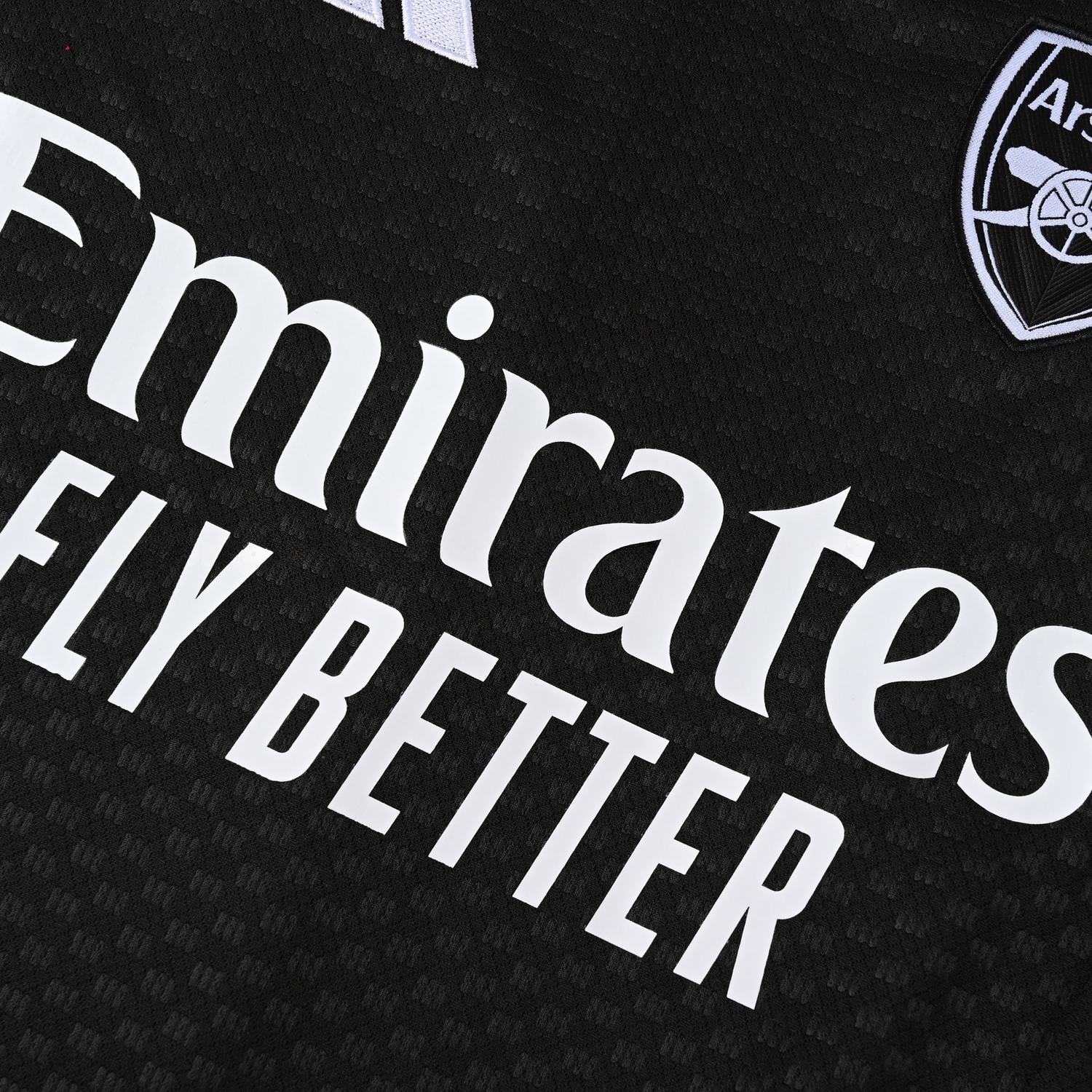 Arsenal 26-27 Vest Training Set - Black With White Vest and Shorts - UnitedFutballJersey
