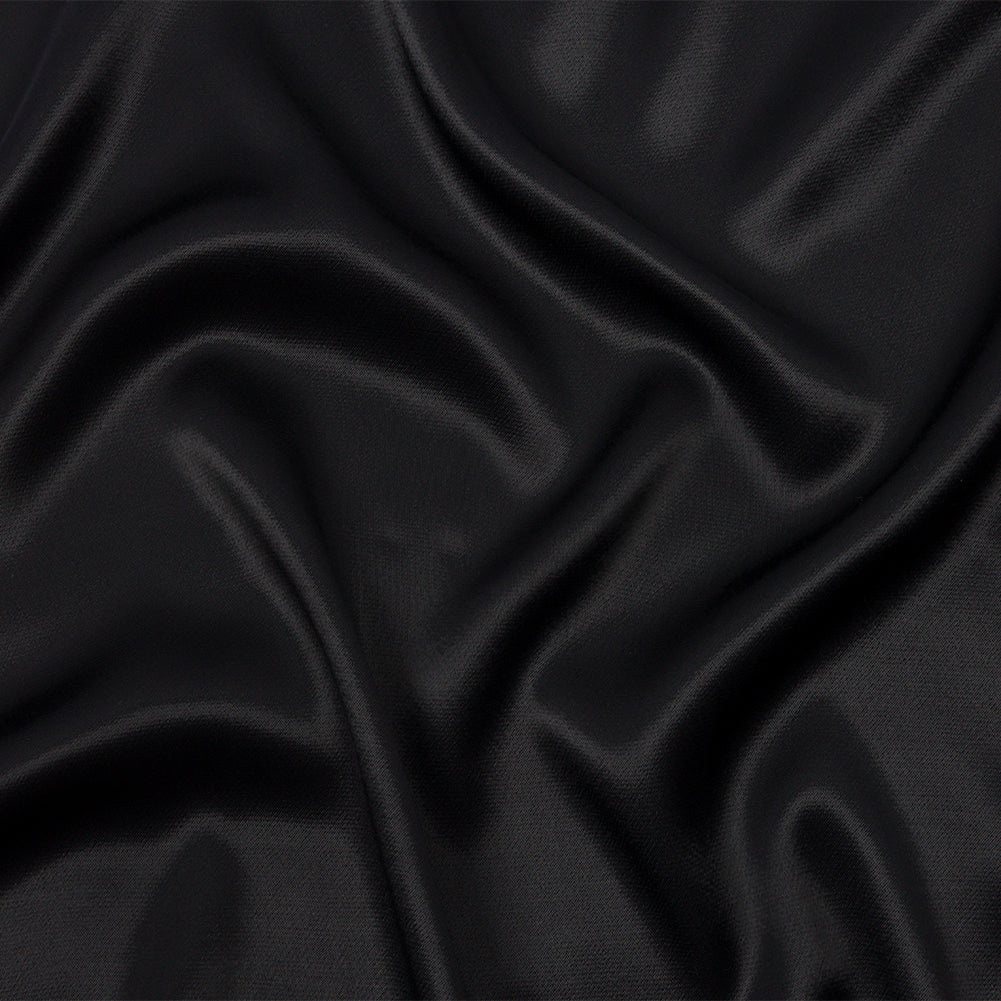 Sustainable Viscose Fluid Satin - Black - Mood Exclusive Elliana Collection - Joann Fabrics