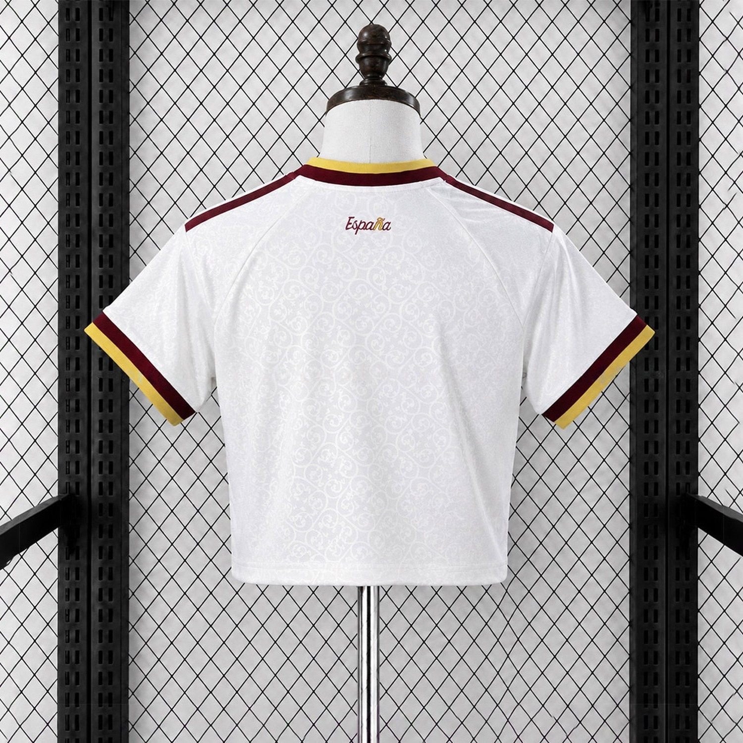 Women's Spain 2026 Away Cropped Jersey - Fans Version - UnitedFutballJersey