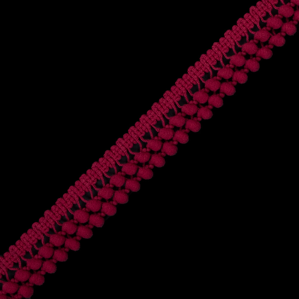 European Apple Red Two Row Mini Pom Pom Trim - Joann Fabrics