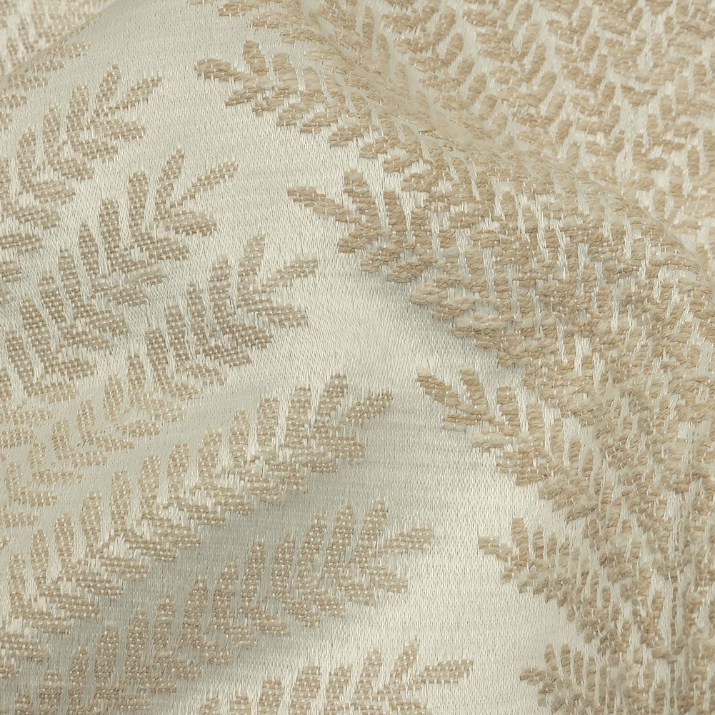 Cotton and Recycled Polyester Drapery Jacquard - Champagne Leaf Chains - British Imported - Joann Fabrics